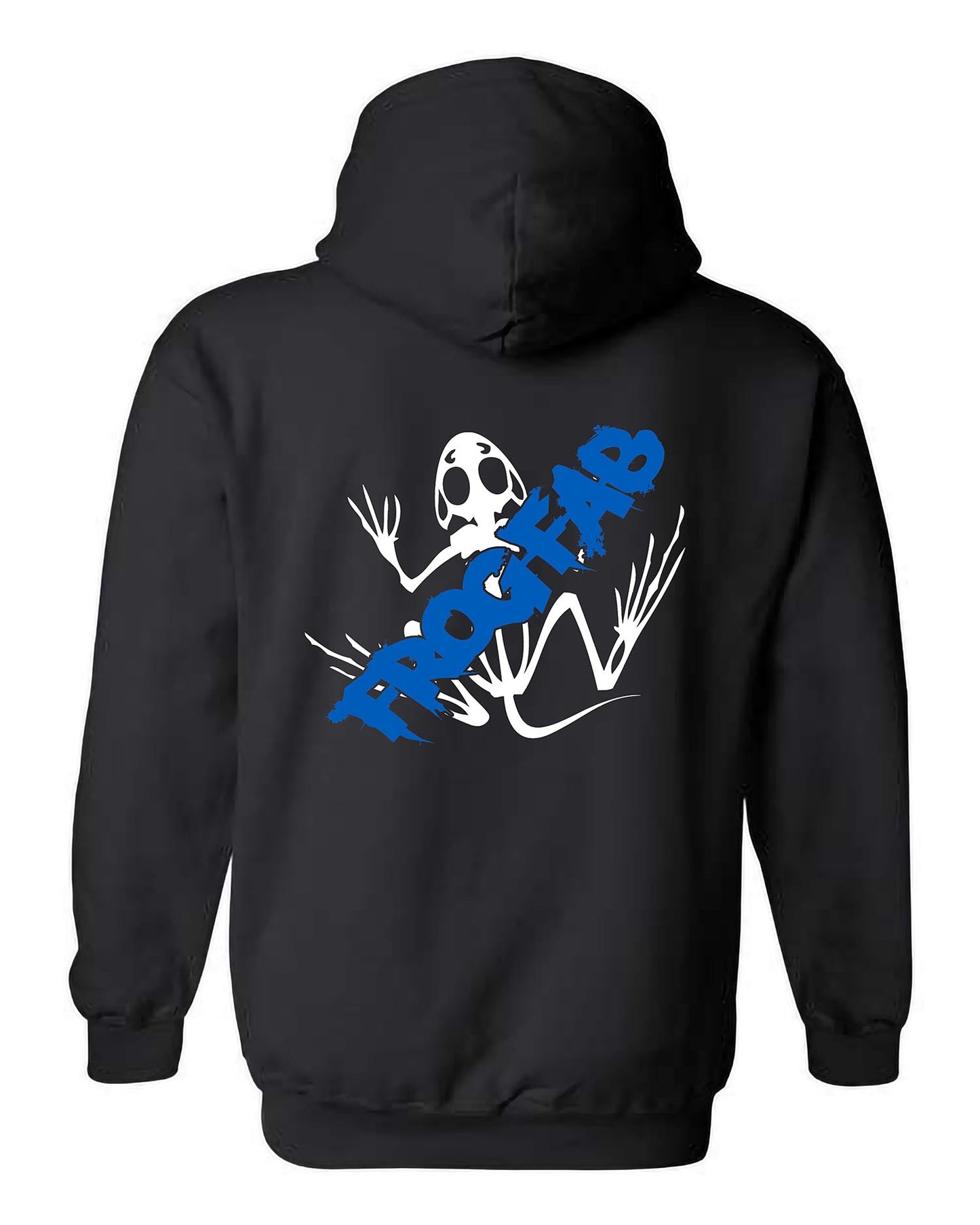 Hoodies noir avec logo blanc et bleu