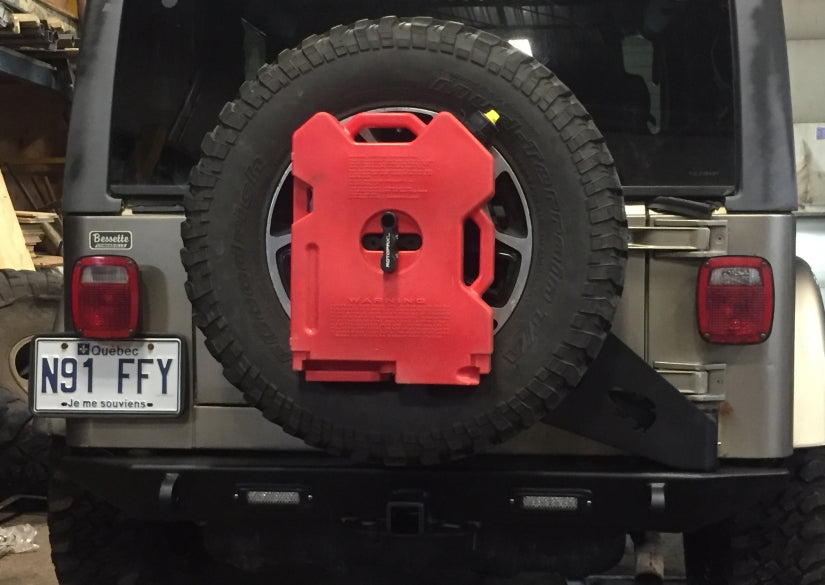 Rear bumper Tire carrier for Jeep Wrangler TJ