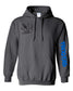 Hoodies gris avec logo bleu Frogfab