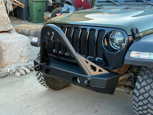 Pare-chocs avant court ''Stubby'' avec Stigner JK-JKU / JL-JLU / JT
